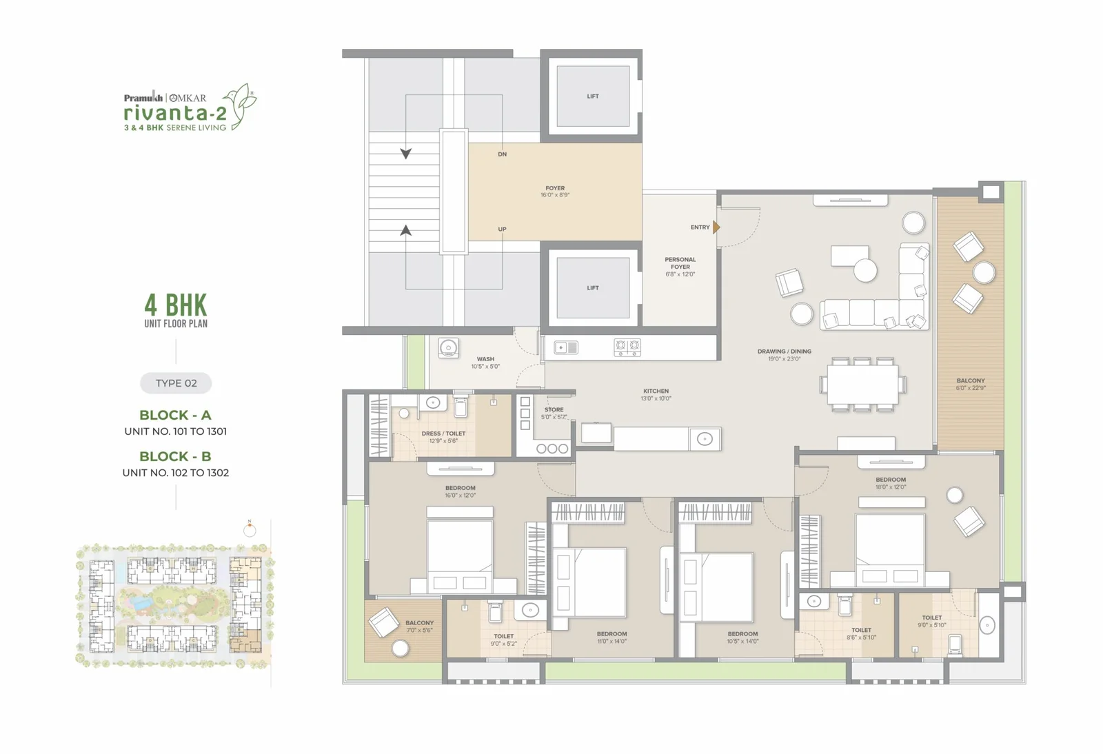 4 BHK Type 2